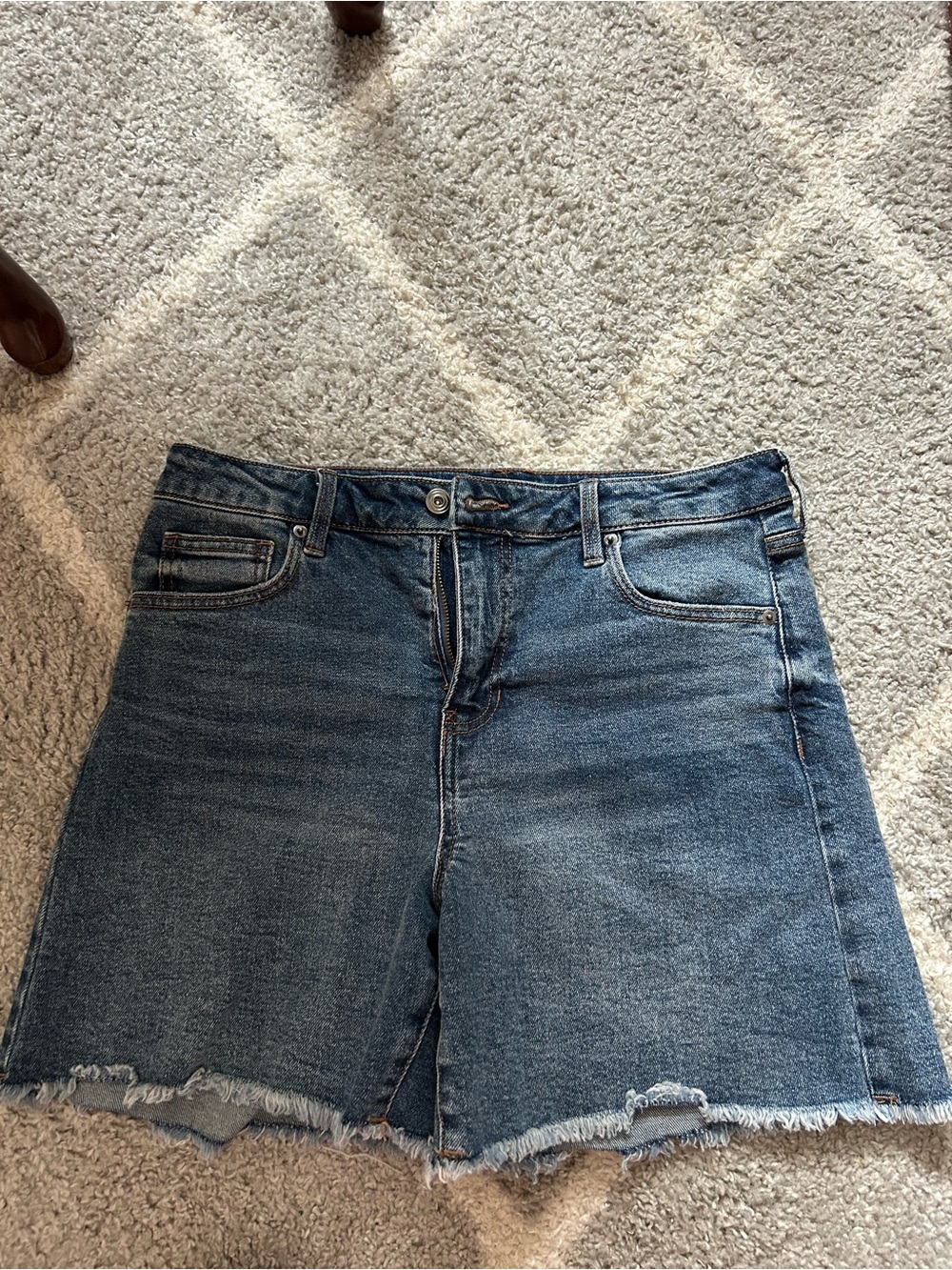 BCBGeneration Blue Boyfriend Denim Shorts